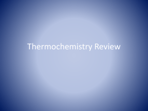 Thermochemistry Review TP