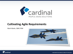 SOBARC Cultivating Agile Requirements