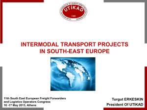 Intermodal Transport - southeast european intermodality