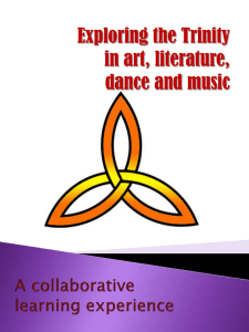 Exploring the Trinity through art, literature, dance and