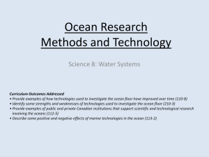 Ocean Research Methods and Technology ppt NOTES