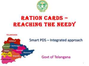 e-PDS and e-POS Projects implementation in Telangana