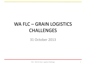 PowerPoint Presentation - Freight and Logistics Council of Western