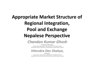 Appropriate Market Structure of Regional Integration, Pool and