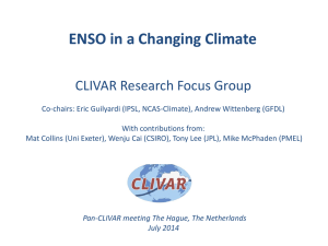 ENSO in a Changing Climate