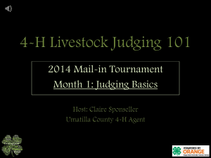 4-H Livestock Judging 101 - Oregon State University Extension
