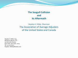 The Seagull Collision - The Association of Average Adjusters of the