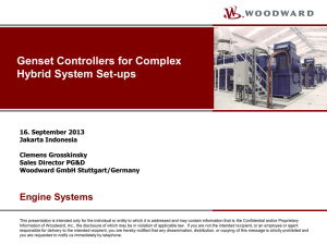 Genset Controllers for Complex Hybrid System