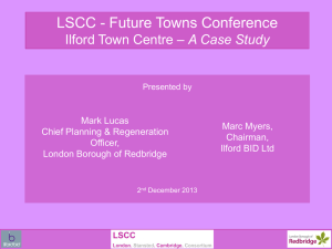 LSCC Future Towns Conference Ilford Town Centre