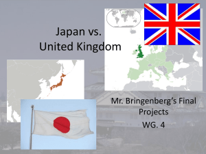 Final Project example, Japan v UK