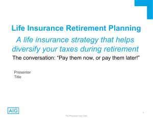 Life Insurance Retirement Planning