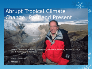 Abrupt Tropical Climate Change: Past and Present