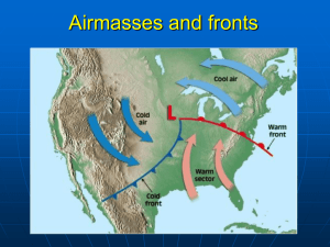Airmasses and Fronts
