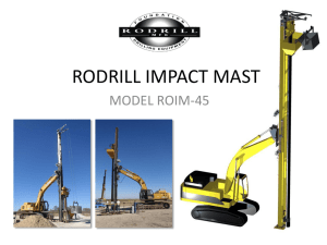 RODRILL IMPACT MAST - FoundationEquipment.com