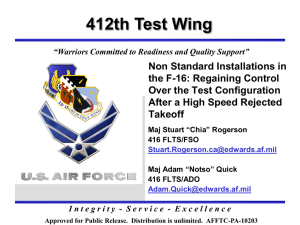 Non Standard Installations in the F-16: Regaining