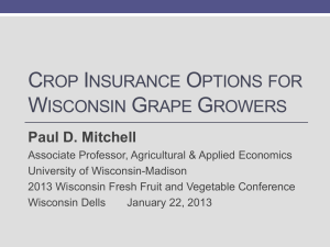 Crop Insurance and risk Management for Wisconsin Grape Growers
