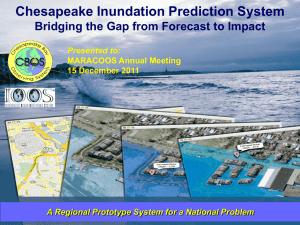 Chesapeake Inundation Prediction System (CIPS)