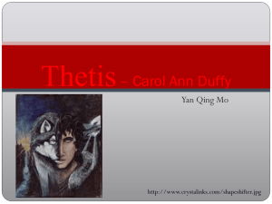 Thetis – Carol Ann Duffy