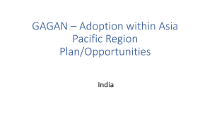 GAGAN – Adoption within Asia Pacific Region Plan