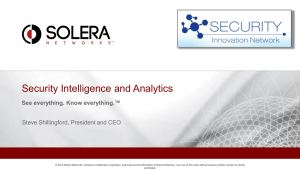 Solera Networks - Security Innovation Network