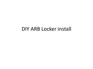 DIY ARB Locker install - Rising Sun 4WD Club of Colorado