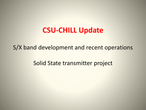 CSU-CHILL Update - Colorado State University