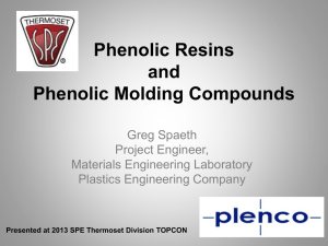 Phenolic Molding Compounds are produced by