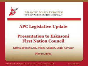 optional - Atlantic Policy Congress of First Nations Chiefs