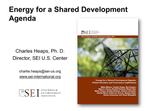 Energy for a Shared Development Agenda