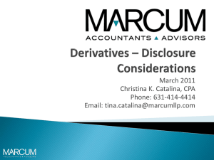 Current Accounting and Auditing Developments