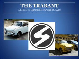 The Trabant in Transition
