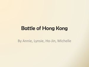 Battle of Hong Kong - Dr. Charles Best Secondary School Library