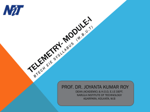 Telemetry_module 1 - Prof. Dr. Joyanta Kumar Roy
