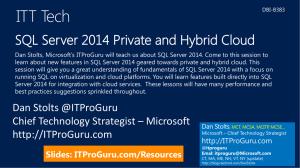 SQL Server 2014 Private and Hybrid Cloud pptx