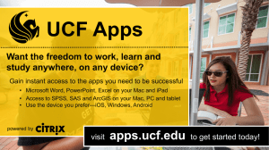 UCF Apps Digital Signage