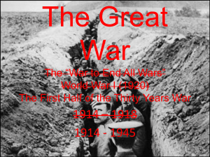 The Great War IB