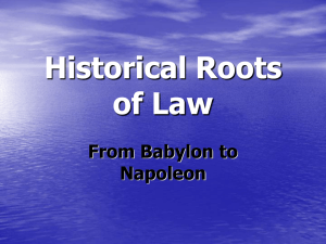 Historical_Roots_of_Law.ppt