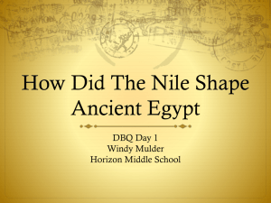 How Did The Nile Shape Ancient Egypt