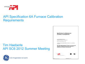 API 6A Furnace Calibration