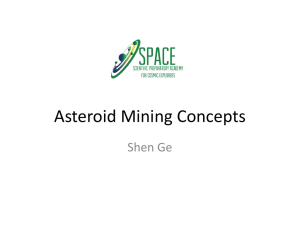 Shen Ge : Asteroid Mining Concepts