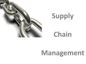 Supply Chain Management TATA CHEMICALS LTD