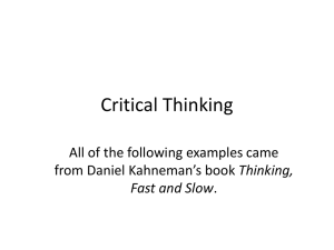 Critical Thinking