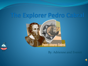 The Explorer Pedro Cabral - ICT-BVG