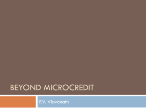 Slides for Beyond Microcredit