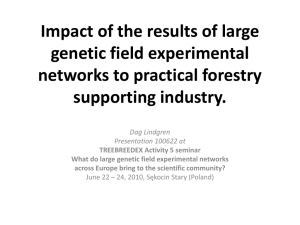 Networks with forest genetic field trials. Warzawa 2010.