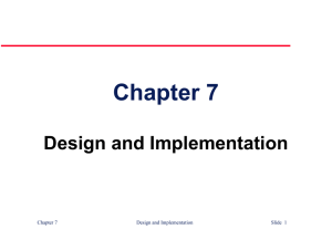 Chapter 7 Design and Implementation