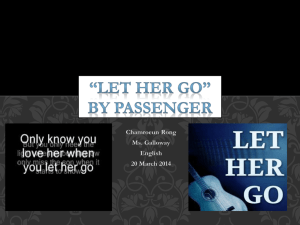 *Let Her Go* By Passenger