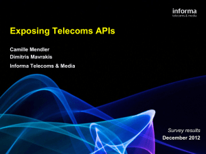 Exposing Telecoms APIs: Survey respondents