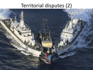 Territorial disputes -Sea - Senkaku