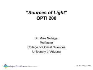 L5 - The University of Arizona College of Optical Sciences